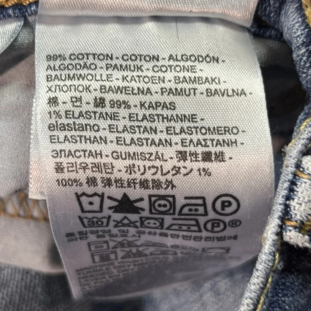 Levis 505 Jeans Mens 32x32 Blue Straight Leg Medium Wash Denim Pants EUC - Picture 8 of 9